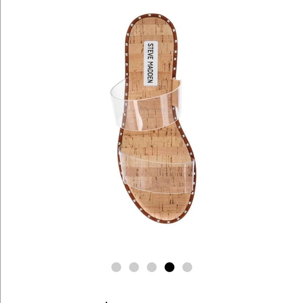 Steve Madden Ivara clear flat 7.5 NEW